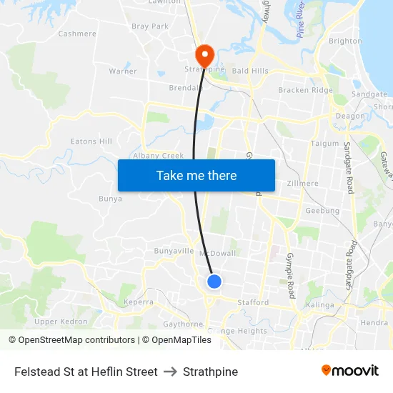 Felstead St at Heflin Street to Strathpine map