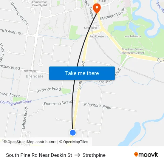South Pine Rd Near Deakin St to Strathpine map