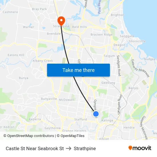 Castle St Near Seabrook St to Strathpine map