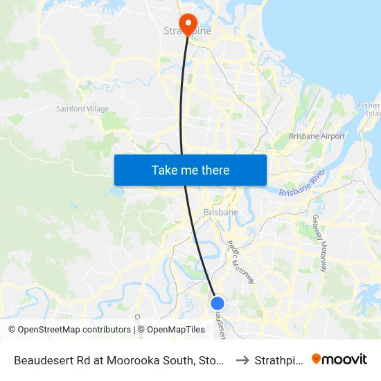 Beaudesert Rd at Moorooka South, Stop 38 to Strathpine map