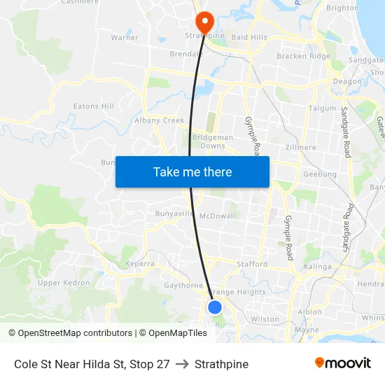 Cole St Near Hilda St, Stop 27 to Strathpine map