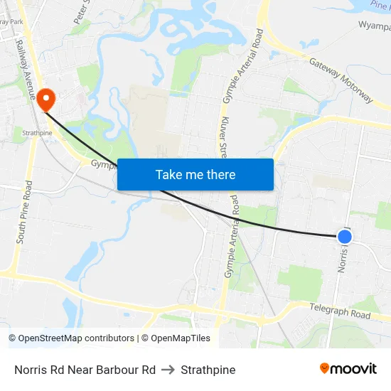 Norris Rd Near Barbour Rd to Strathpine map