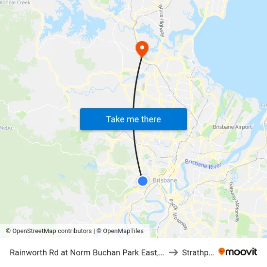 Rainworth Rd at Norm Buchan Park East, Stop 12 to Strathpine map