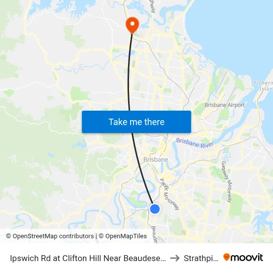 Ipswich Rd at Clifton Hill Near Beaudesert Rd to Strathpine map