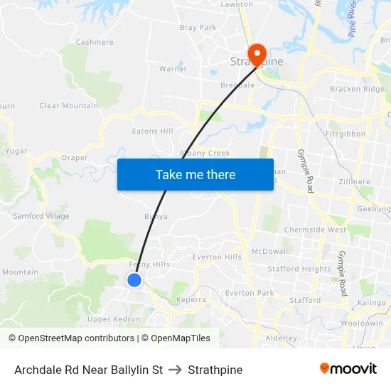 Archdale Rd Near Ballylin St to Strathpine map