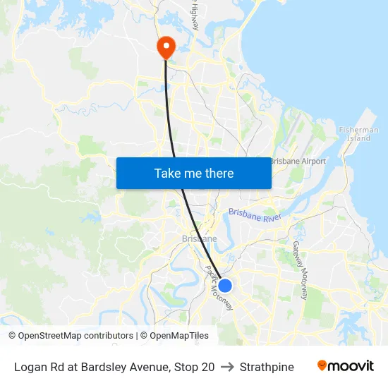 Logan Rd at Bardsley Avenue, Stop 20 to Strathpine map