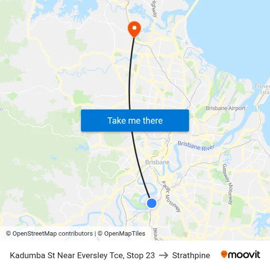 Kadumba St Near Eversley Tce, Stop 23 to Strathpine map