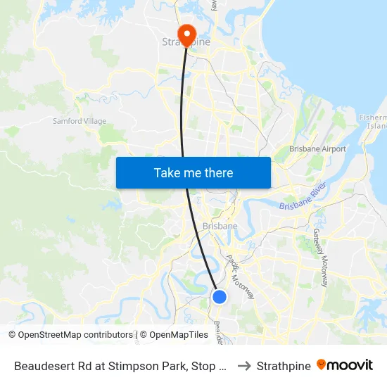 Beaudesert Rd at Stimpson Park, Stop 29 to Strathpine map