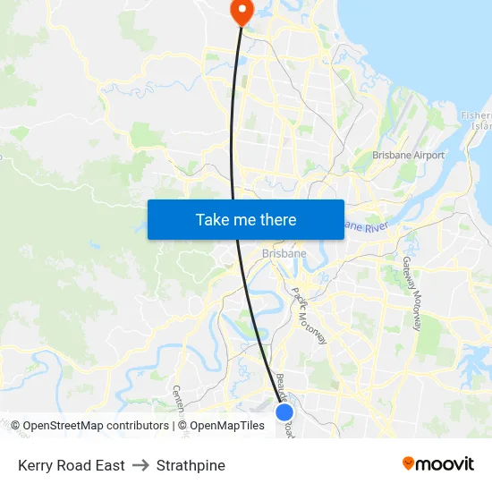 Kerry Road East to Strathpine map
