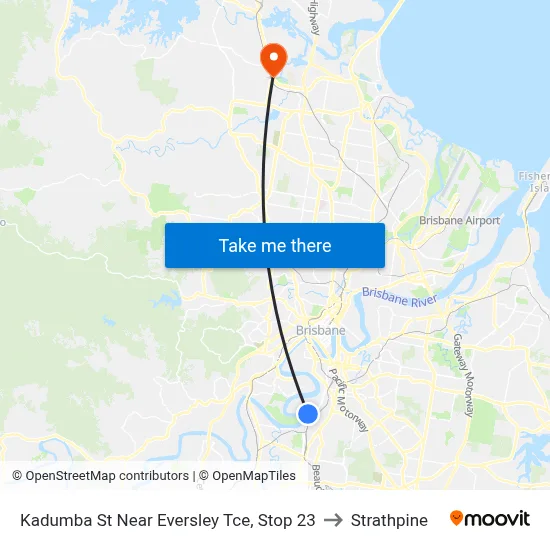 Kadumba St Near Eversley Tce, Stop 23 to Strathpine map