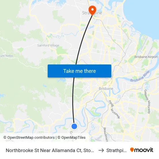 Northbrooke St Near Allamanda Ct, Stop 59 to Strathpine map