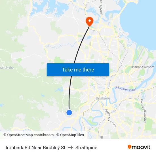 Ironbark Rd Near Birchley St to Strathpine map