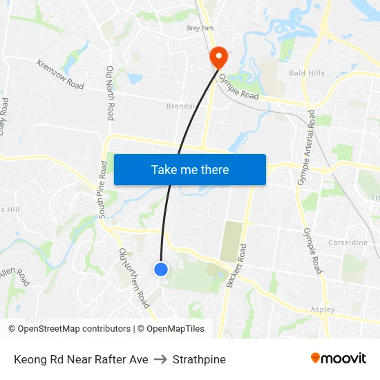 Keong Rd Near Rafter Ave to Strathpine map