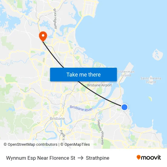 Wynnum Esp Near Florence St to Strathpine map