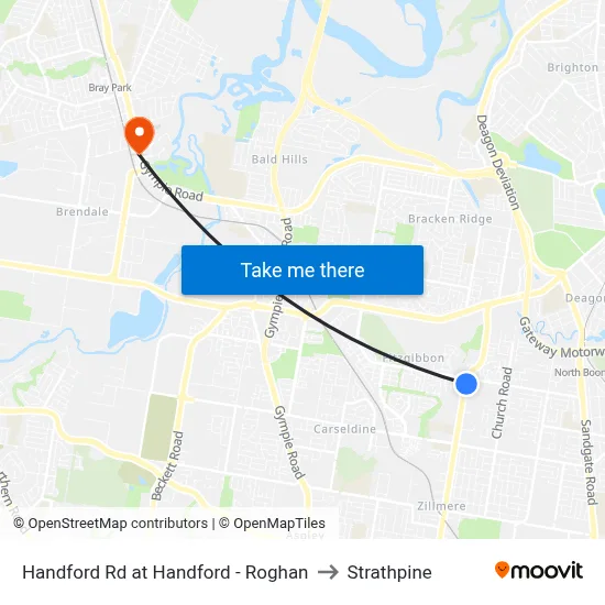 Handford Rd at Handford - Roghan to Strathpine map