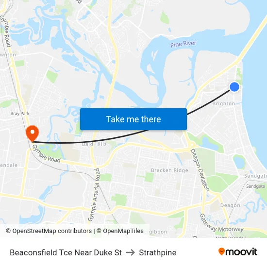 Beaconsfield Tce Near Duke St to Strathpine map