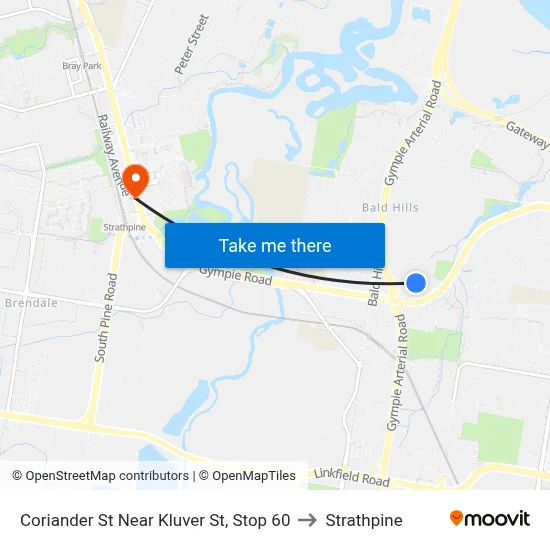 Coriander St Near Kluver St, Stop 60 to Strathpine map