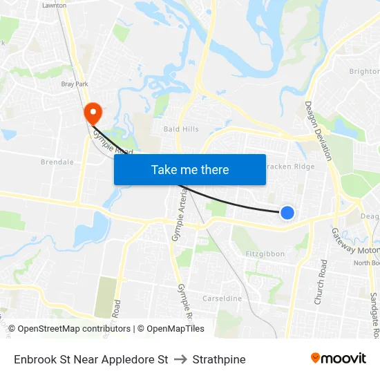 Enbrook St Near Appledore St to Strathpine map