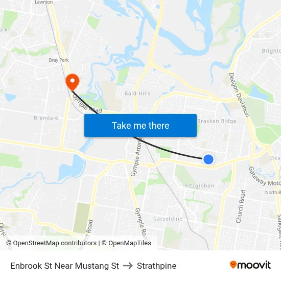 Enbrook St Near Mustang St to Strathpine map