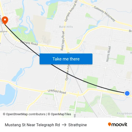 Mustang St Near Telegraph Rd to Strathpine map