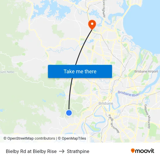 Bielby Rd at Bielby Rise to Strathpine map