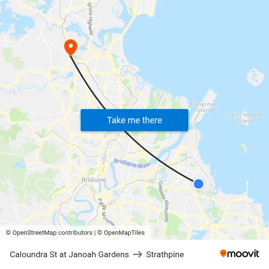 Caloundra St at Janoah Gardens to Strathpine map