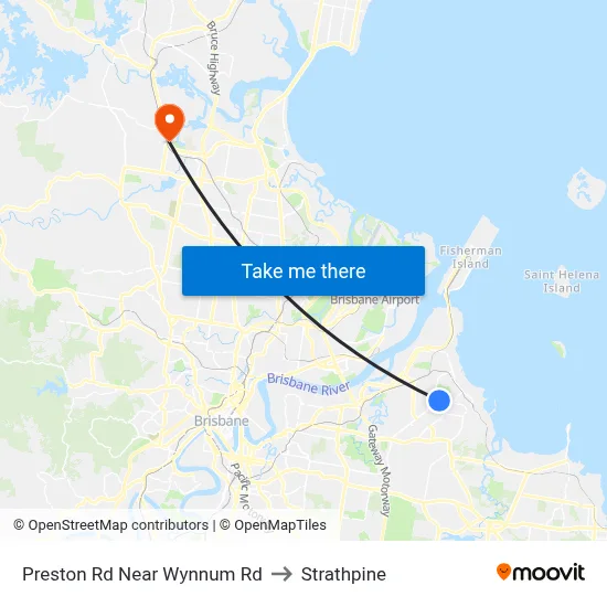 Preston Rd Near Wynnum Rd to Strathpine map
