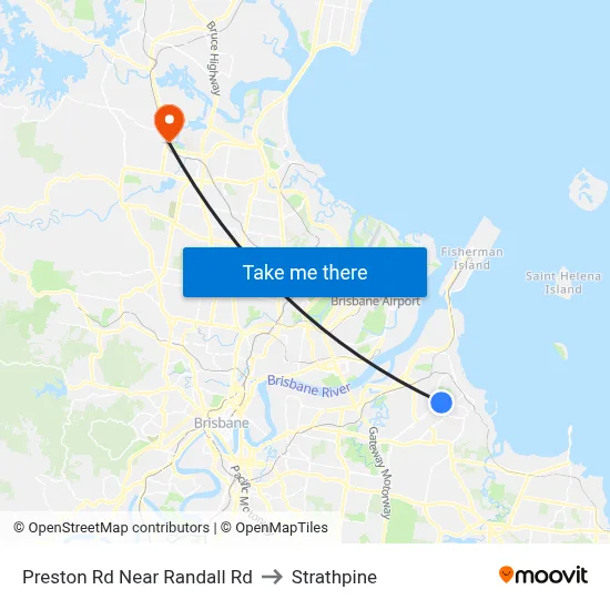 Preston Rd Near Randall Rd to Strathpine map