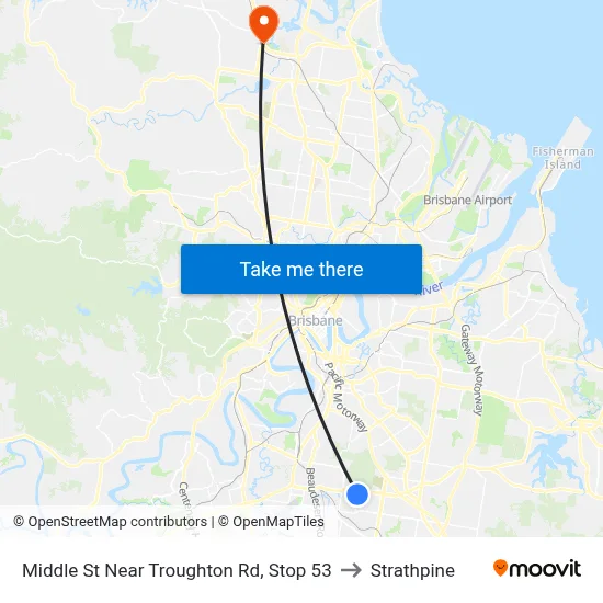 Middle St Near Troughton Rd, Stop 53 to Strathpine map