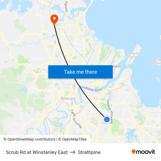 Scrub Rd at Winstanley East to Strathpine map