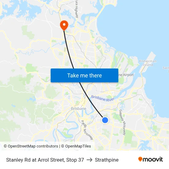 Stanley Rd at Arrol Street, Stop 37 to Strathpine map