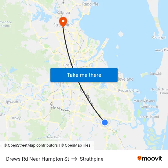 Drews Rd Near Hampton St to Strathpine map