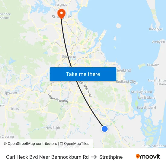 Carl Heck Bvd Near Bannockburn Rd to Strathpine map