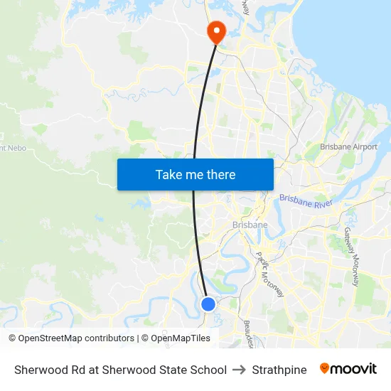 Sherwood Rd at Sherwood State School to Strathpine map