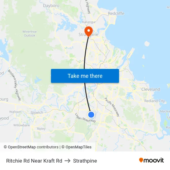 Ritchie Rd Near Kraft Rd to Strathpine map