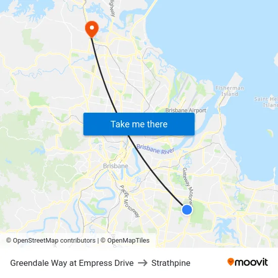 Greendale Way at Empress Drive to Strathpine map