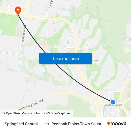 Springfield Central Station to Redbank Plains Town Square, Stop D map