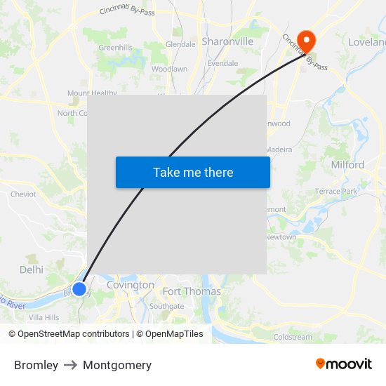 Bromley to Montgomery map