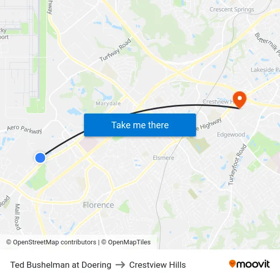 Ted Bushelman at Doering to Crestview Hills map