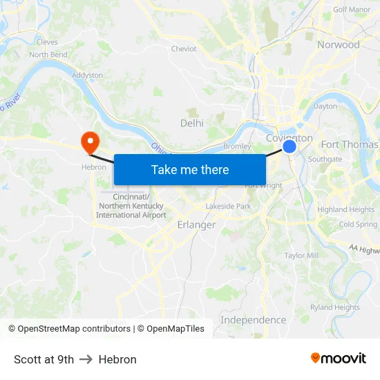 Scott at 9th to Hebron map