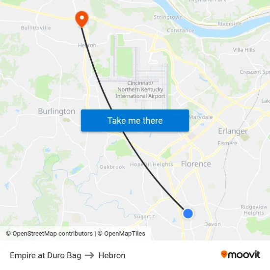 Empire at Duro Bag to Hebron map