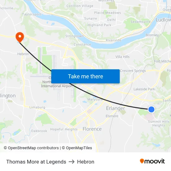 Thomas More at Legends to Hebron map