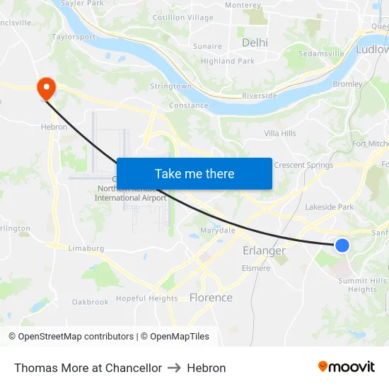 Thomas More at Chancellor to Hebron map