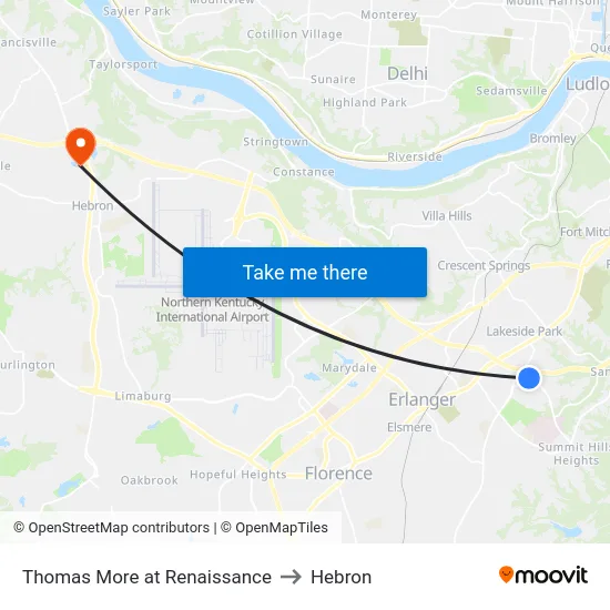 Thomas More at Renaissance to Hebron map