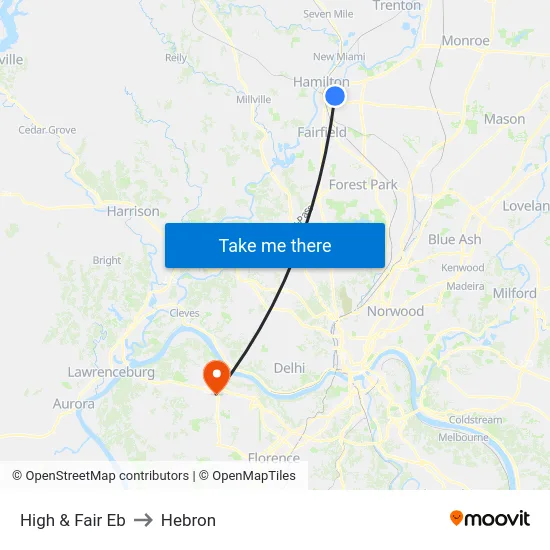 High & Fair Eb to Hebron map