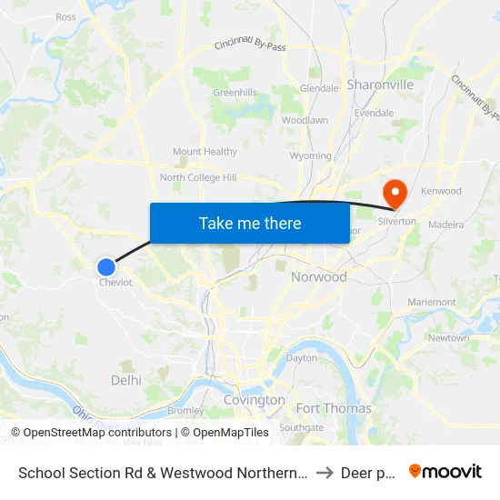School Section Rd & Westwood Northern Blvd to Deer park map