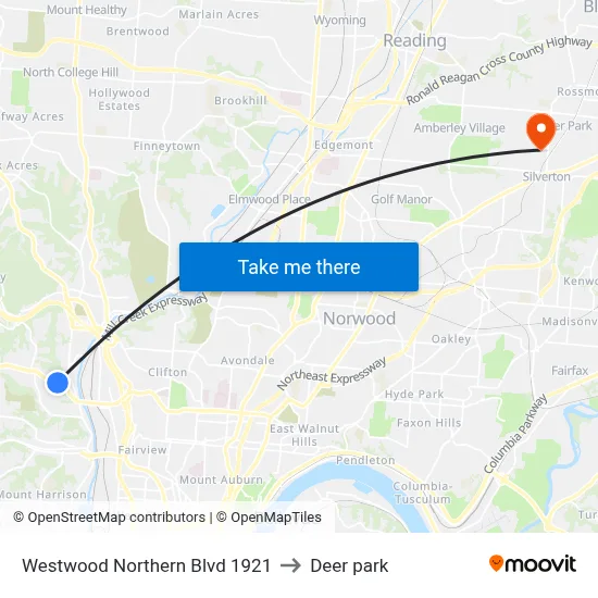Westwood Northern Blvd 1921 to Deer park map