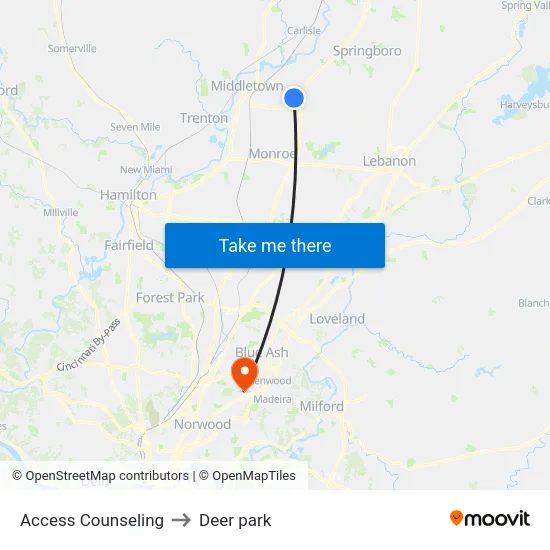 Access Counseling to Deer park map