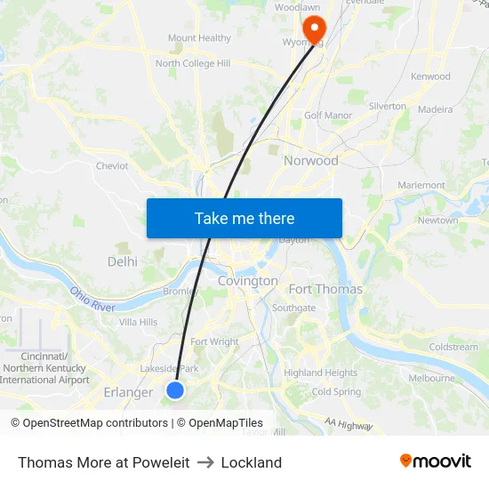 Thomas More at Poweleit to Lockland map