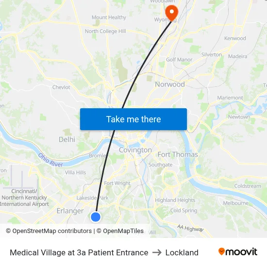 Medical Village at 3a Patient Entrance to Lockland map
